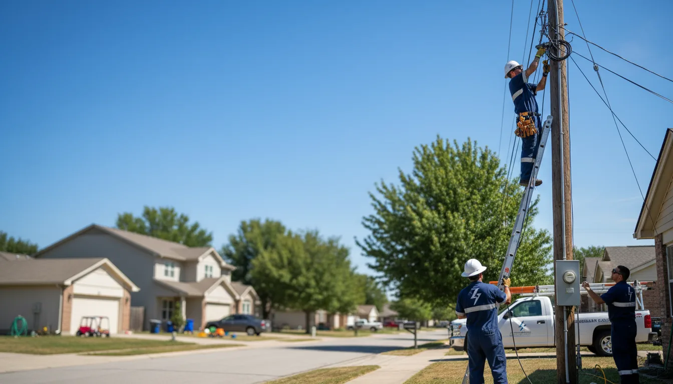 Residential electrician providing installation services in Iuka, IL